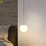 lustre moderne pendentif aluminium or éclairage chambre étude marche arrêt toucher