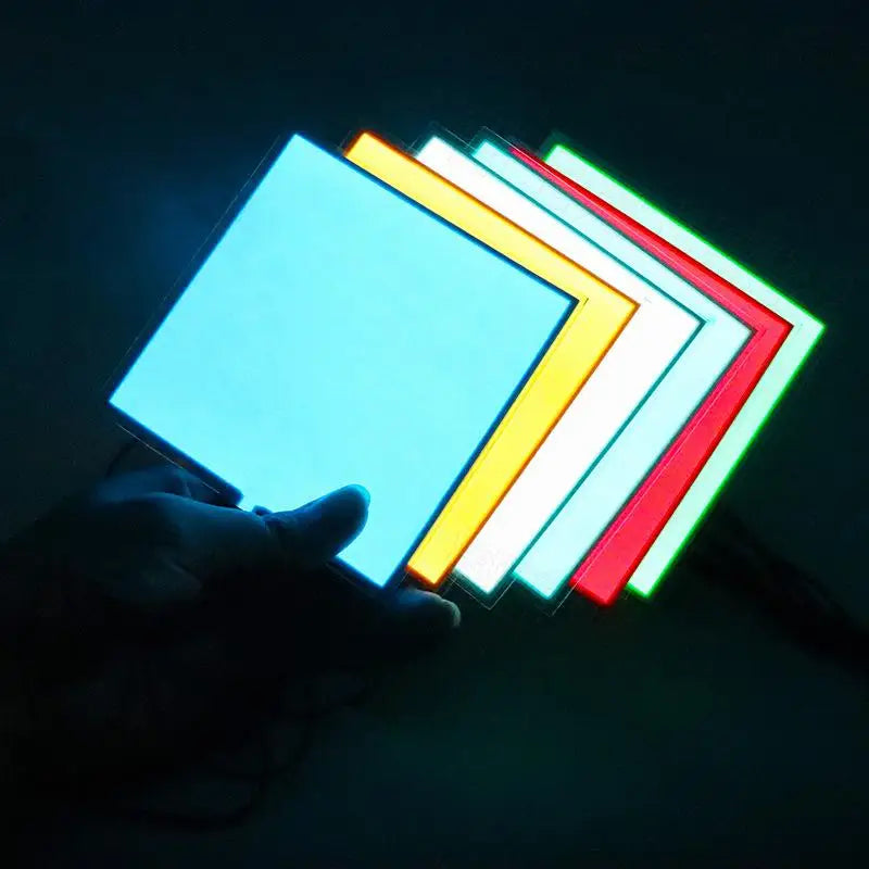 panneau led bleu vert jaune rose rouge adhésif moderne câbles connecteurs flexible opacité mat
