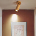 lampe spots bois naturel moderne murale éclairage maison entrée 90 260V LED