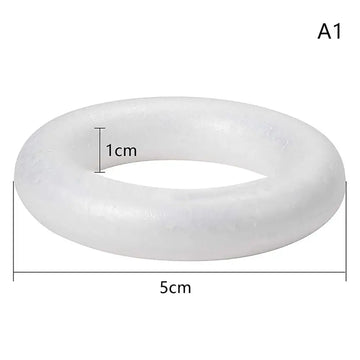 anneau mousse polystyrène blanc durable décoration mariage 10cm 12cm 15cm 20cm 5cm 7cm 8cm
