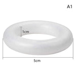 anneau mousse polystyrène blanc durable décoration mariage 10cm 12cm 15cm 20cm 5cm 7cm 8cm