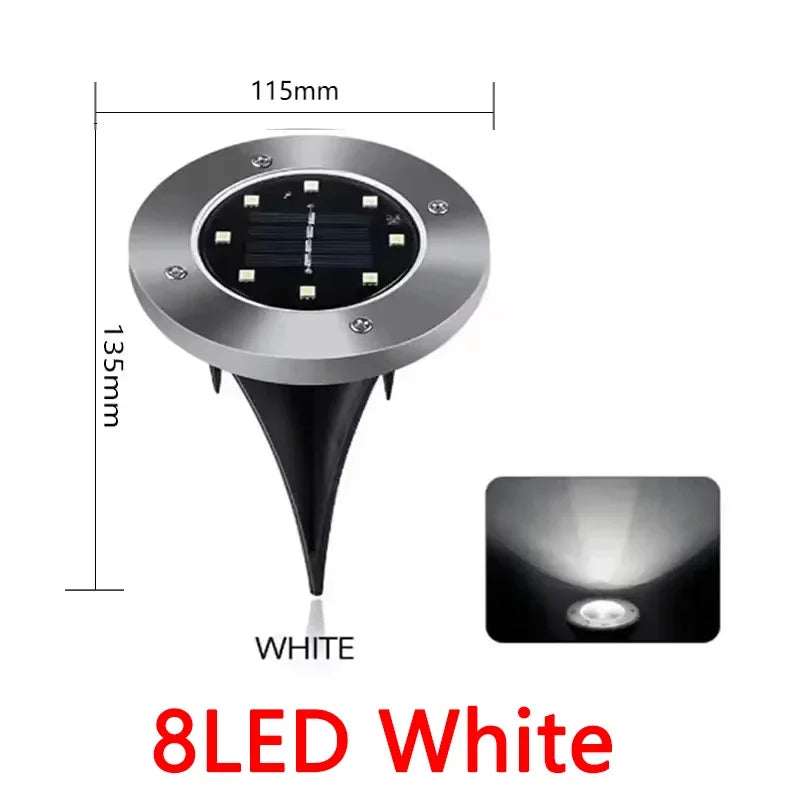 lumière solaire moderne led argent noir facile decoration extérieure ip65