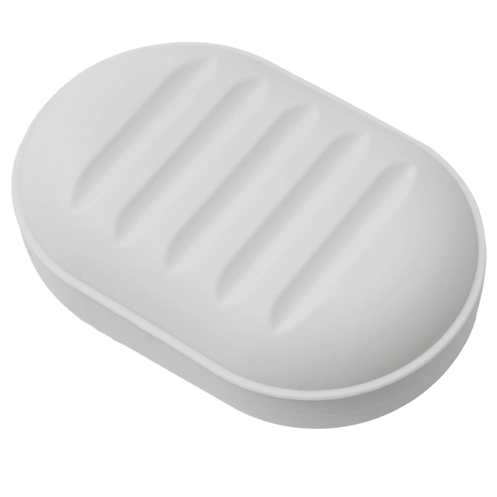 boîte savon moderne rose clair blanc bleu lisse opaque salle bain douche rangement portable