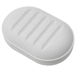 boîte savon moderne rose clair blanc bleu lisse opaque salle bain douche rangement portable