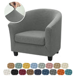 housse fauteuil moderne gris rose carreaux polyestère lavable printemps été salon