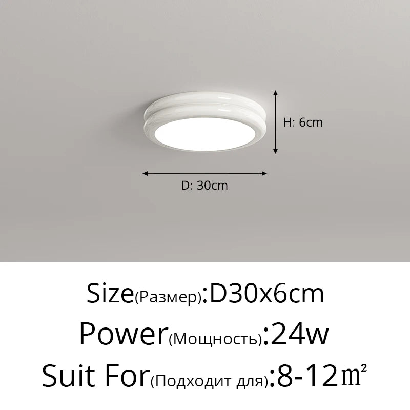 plafonnier led moderne blanc vert rouge noir 24w 30x6cm opacité