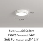 plafonnier led moderne blanc vert rouge noir 24w 30x6cm opacité