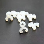 support rideau anneau boucle blanc moderne adhésif clips fixation