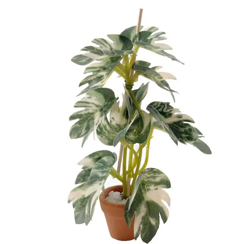 décoration intérieure plante artificielle résine verte feuilles modernes ornement maison poupée bonsaï opacité fixe