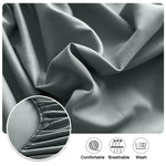 housse lit extensible élastique polyester violet bleu marine gris moderne minimaliste taie oreiller