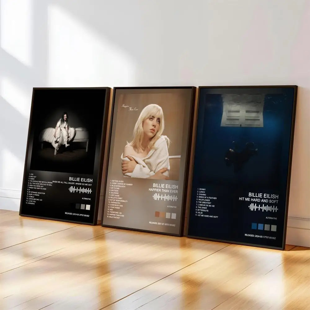 affiches modernes noires personnes textes graphiques salon bar