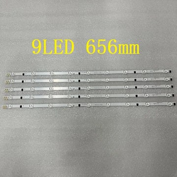 bande led blanc moderne 9led 656mm connecteurs électronique salon fixe télévision