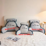 oreiller lecture forme gris blanc moderne amovible lavable massage mousse pe polyester coton pointillé