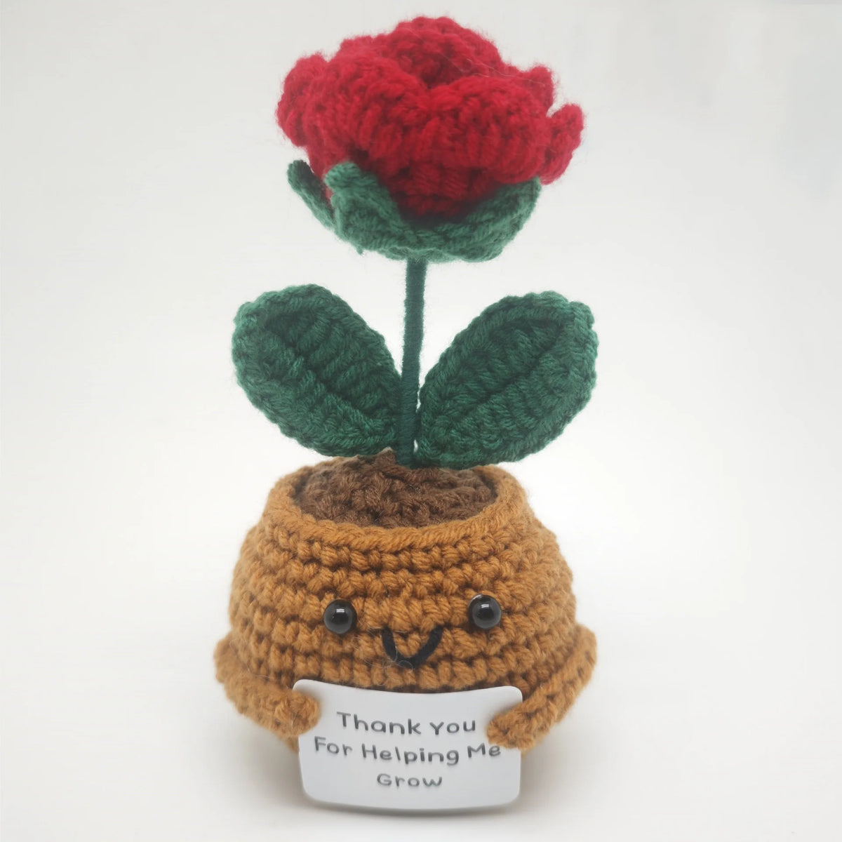plantes crochet tricotées main rouge vert marron créatives décoration maison festive cadeau anniversaire original
