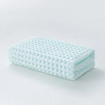 serviette bain coton gaufré texture carreaux absorbante douce salle bain douche