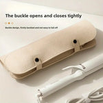 sac rangement fer lisser polyester réutilisable moderne beige clair texture cuir boucle inclusion brosse