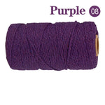 fil coton multicolore texturé naturel 100m 2mm enduit crafts sacs vêtements textiles maison