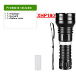 lampe torche plongée rechargeable ipx8 led 35w noir résistante autodéfense modulable intense