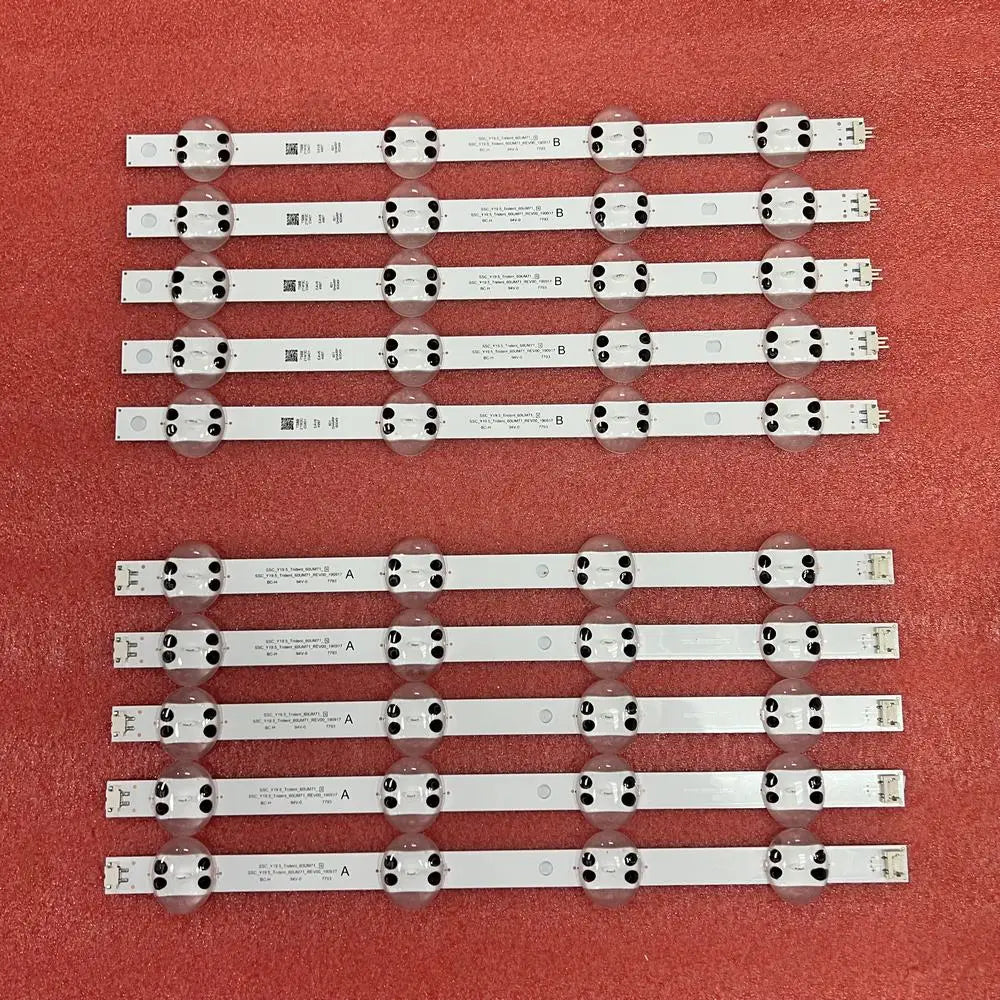 bandes led blanc bleu adhésives modernes lisses sans fil 50mm 70mm kit télévision