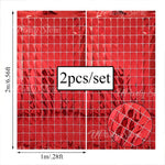 rideau arrière plan festif carreaux argent brillants décoration mariage anniversaire fête murale moderne