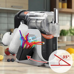 support stockage tasses pailles couvercles noir blanc moderne clips rechargeable