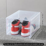 boîtes chaussures transparentes empilables moderne respectueuses environnement utilisation multiple
