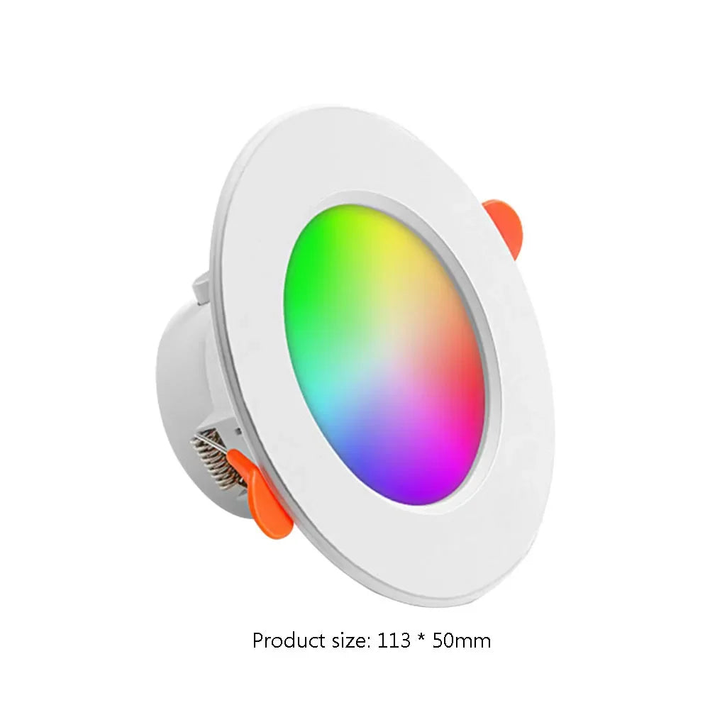 Spot LED intelligent blanc translucide moderne 113 50mm appairé bluetooth