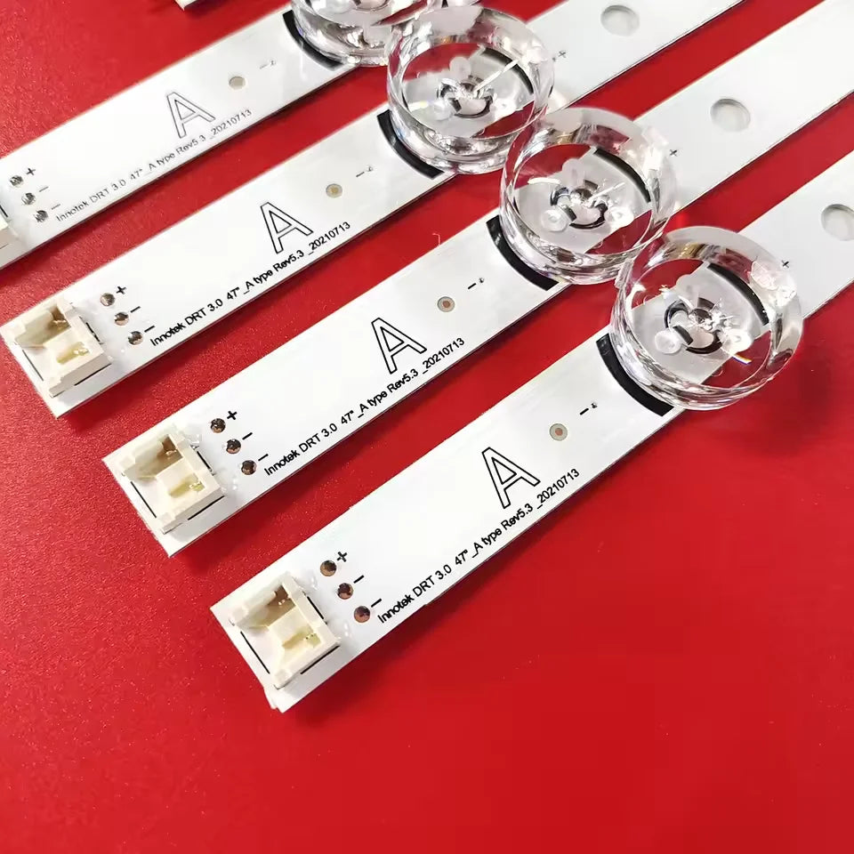 bande led rétro éclairage blanc adhésif moderne connecteurs électriques 980mm 6v 47lb6500 47lb5700 47lb580v