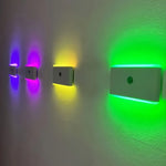 lampe led rechargeable adhésive blanc moderne veilleuse rectangle flux lumineux moins60 echangetable usb