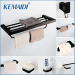accessoires salle bain noir moderne ensemble porte serviettes papier toilette brosse dents móc cosmétiques