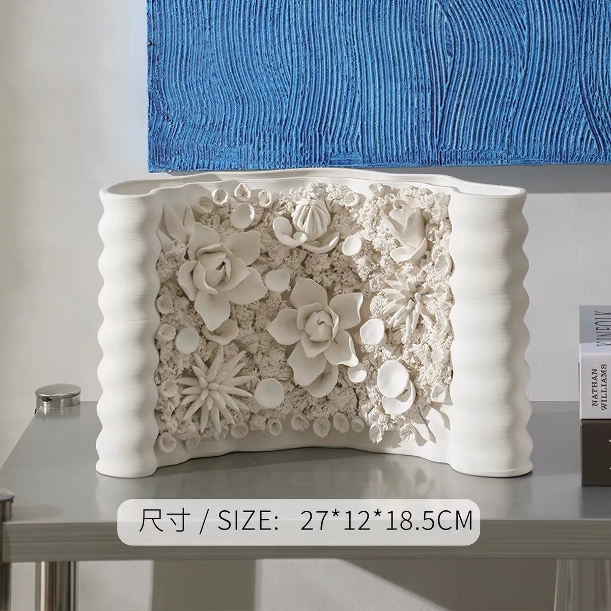 vase blanc moderne spirale opaque décoration intérieure table minimaliste contemporain
