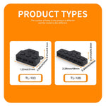 connecteur rapide câbles noir séparation ports bloc distribution lignes led 48v certification