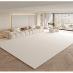 tapis moderne beige clair salon doux antidérapant non slip décoration maison chambre qualité polyester