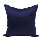 housse coussin satin polyester moderne beige uni lit 45x45 65x65 80x80 fixations invisibles