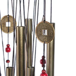 cloche vent ange doré rouge métal brillant traditionnelextérieur cloches fixé chaînes