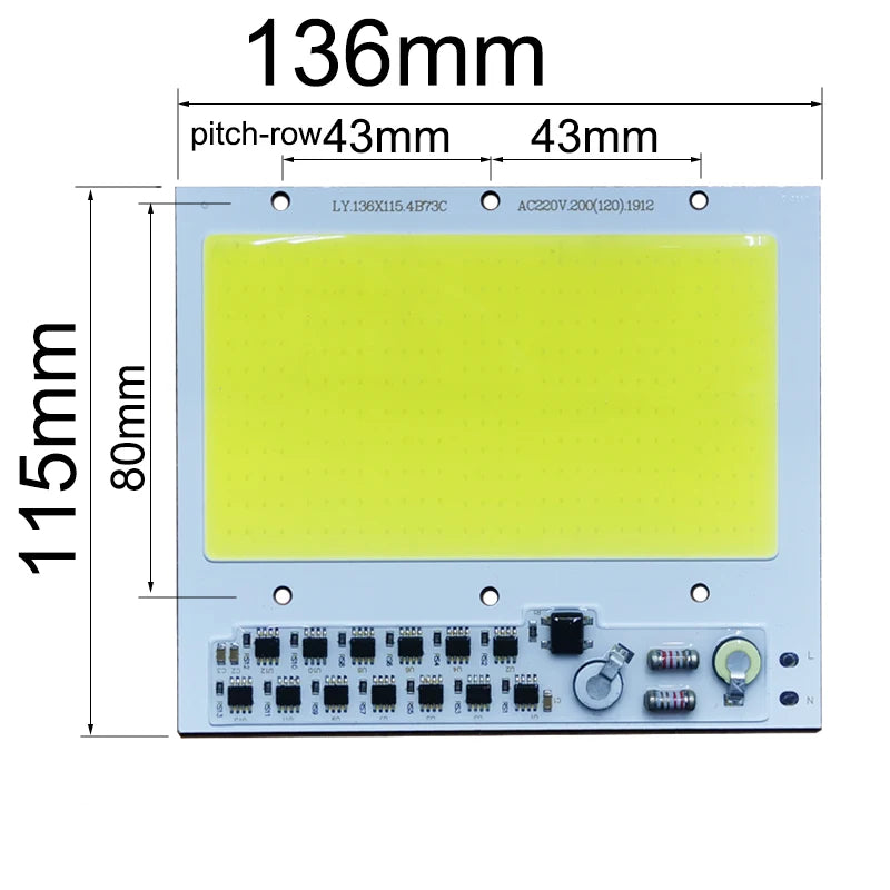 ampoule led 200w blanc jaune 16000 lumens ra80 220v 240v ip65 aluminium grille points