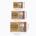 tapis d'entrée dessin animé chats motifs pattes cartoon moderne résistant décoloration adhésif sol porte