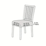 housse chaise extensible gris rayures ondulées moderne salle manger fauteuil