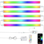 bande lumineuse led multicolore 30cm clips moderne app commande vocale tuya wifi 4pcs full