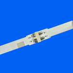 ruban lumineux led blanc moderne adhésif connecteurs électriques fixations facilitées trame rectiligne lisse opaques