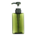 flacon pompe distributeur savon liquide mains transparent rectangulaire moderne minimaliste salle bain