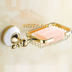 accessoires salle bain or blanc classique porte savon porte papier porte serviette porte brosse