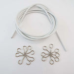 câble flexible blanc moderne crochets métalliques salon caravanes bateaux accessoires tringle 5m 1m 2m