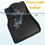tapis sol voiture rayures horizontales noir velcro moderne conducteur copilote arriere coffre