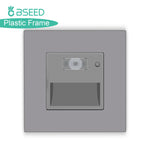 interrupteur mural led capteur mouvement sensoriel gris noir moderne tactile