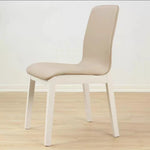 chaises salle manger moderne bois PU gris clair vert menthe rouge brique blanc minimaliste
