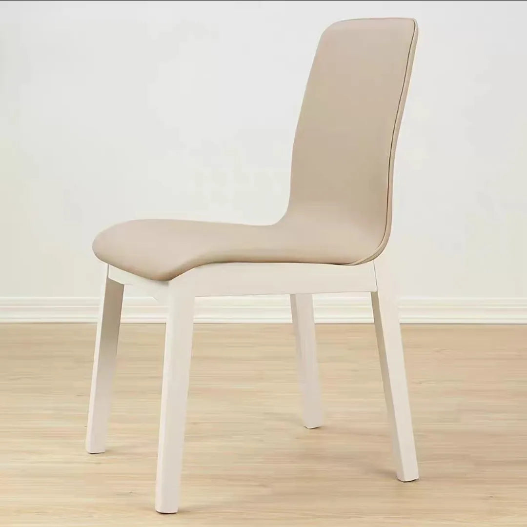 chaises salle manger moderne bois PU gris clair vert menthe rouge brique blanc minimaliste