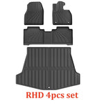 tapis sol voiture noir rayures horizontales moderne tpe avant arrière