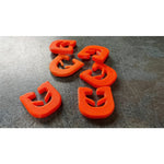 crochets rideau orange modernes rideaux camping cars caravanes pack 6pcs
