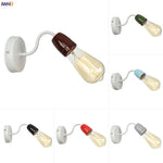 lampe murale industrielle rétro LED blanc marron vert bleu rouge gris